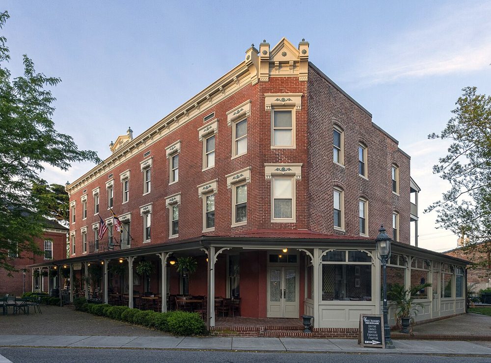 The historic Atlantic Hotel on Main Street, Berlin, Maryland