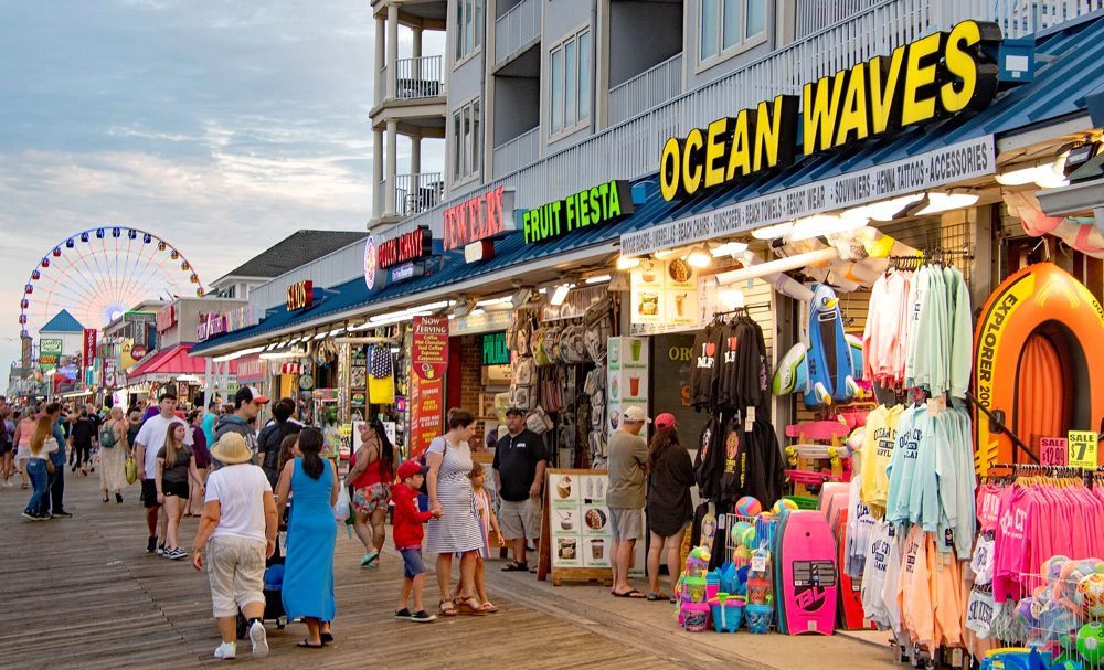 The Ocean City boardwalk